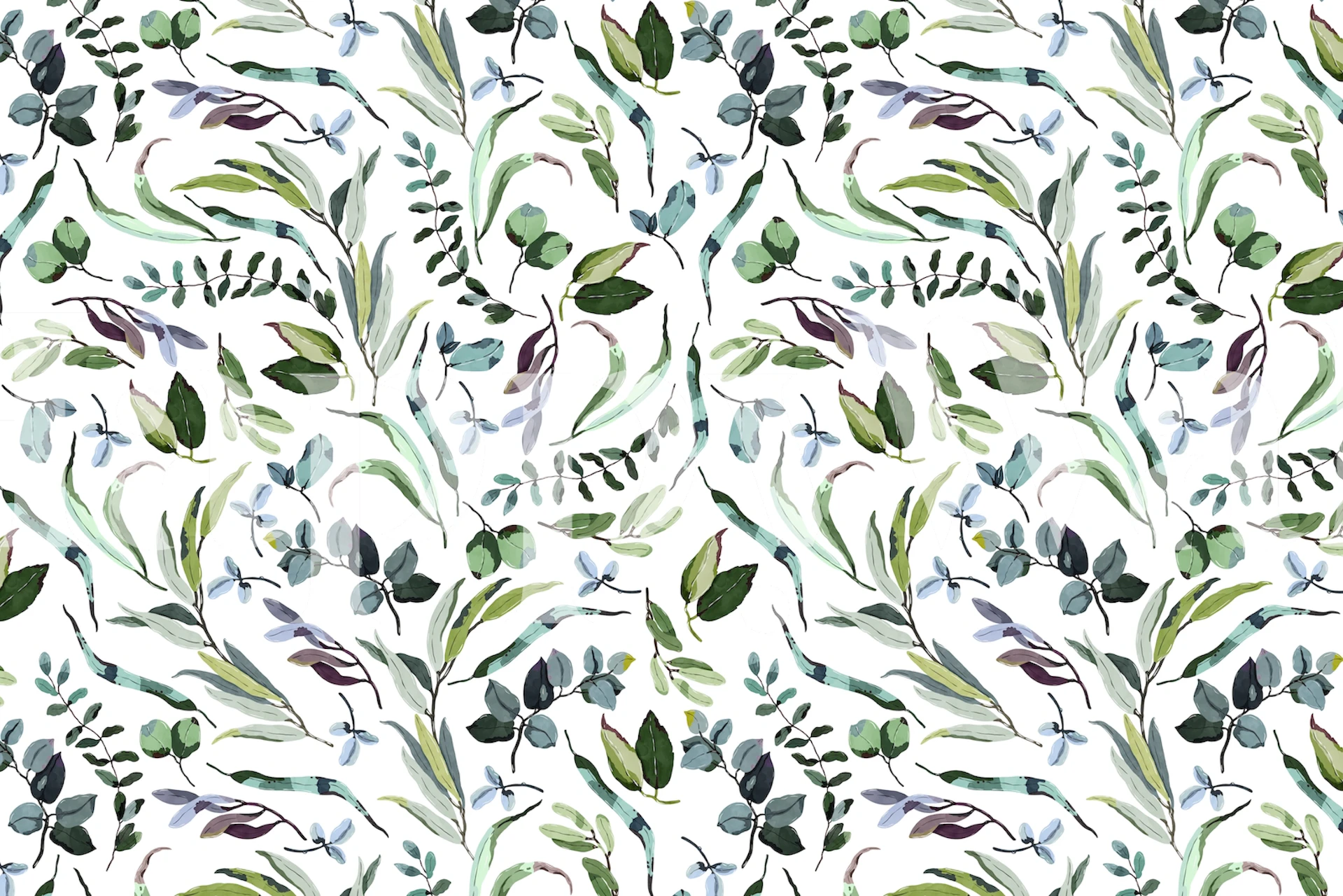 Lush wild nature 22 Tapetdesign in einem Raum