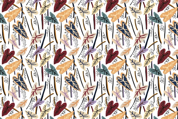 Abstract jungle colorful Leaf