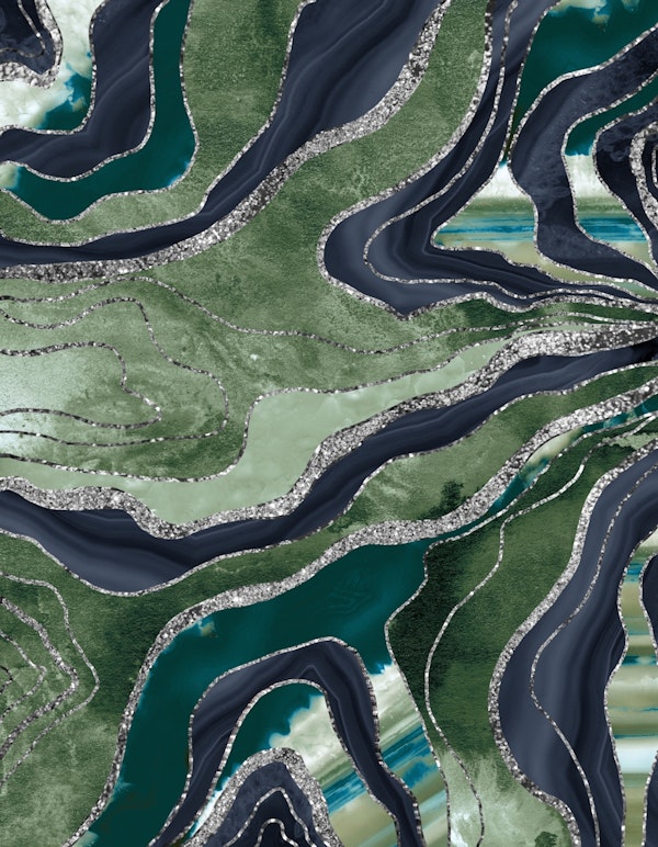 Green Blue Marble Agate 1