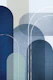 Mid Century Blue Linen 2