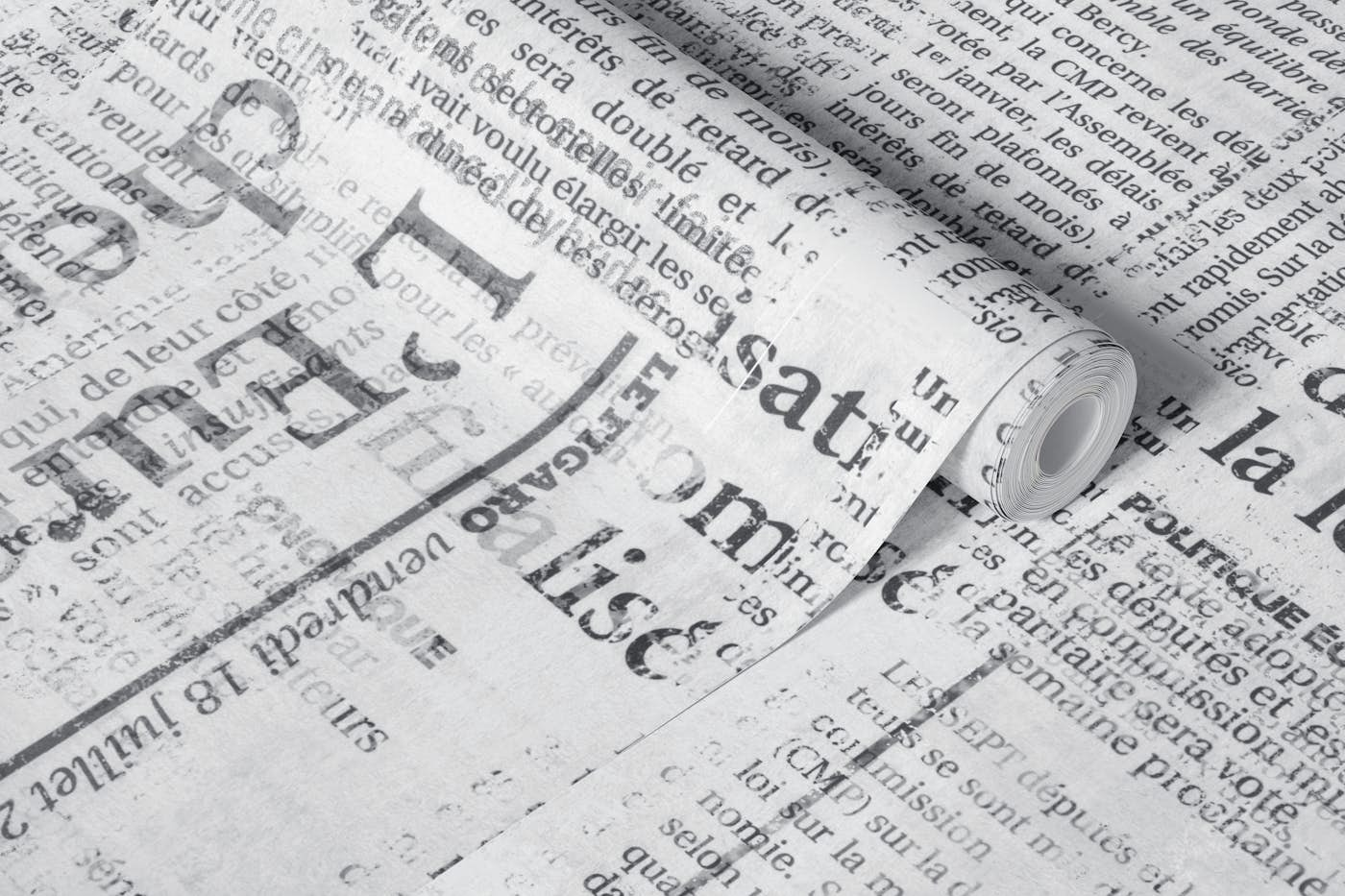 Grunge Old Newspaper wallpaper roll