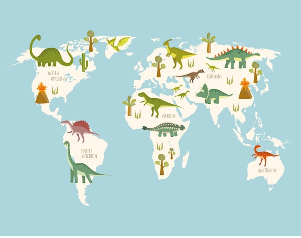 Dinosaur map