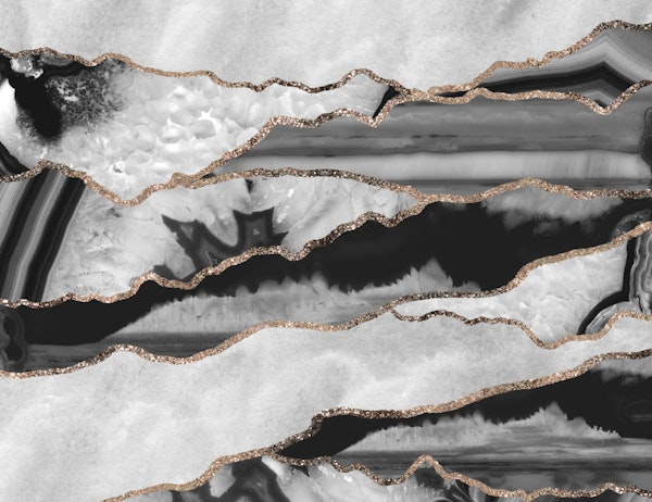 Ink Agate Gold Glitter Glam 1