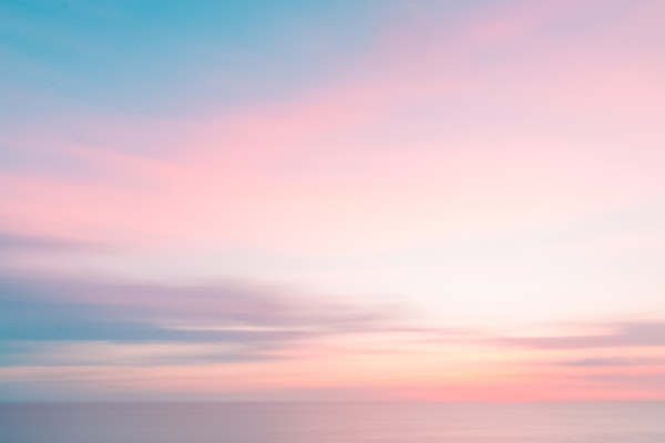 Colorful sunrise sky on ocean