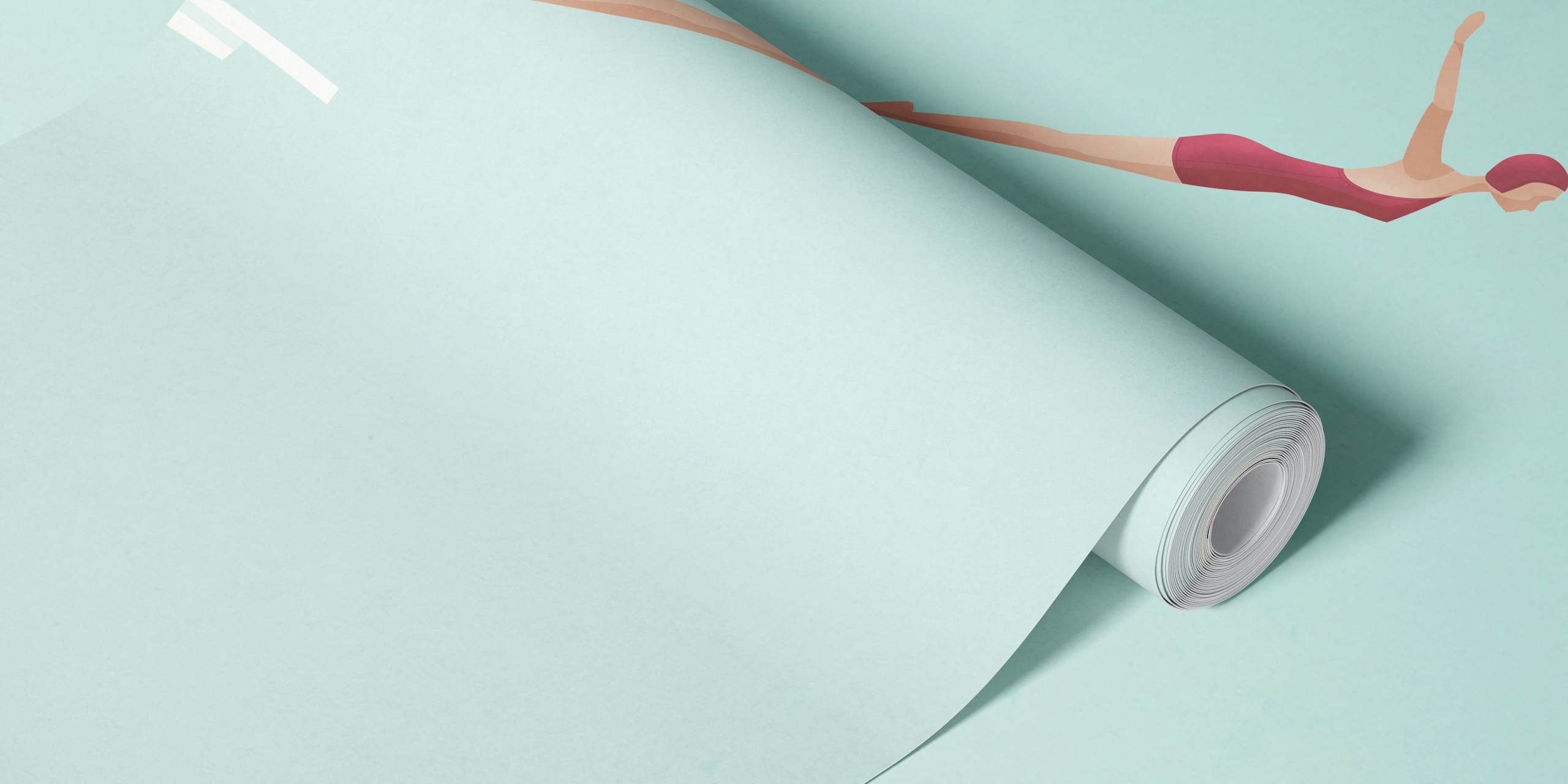 Diver Travel Poster wallpaper in a room