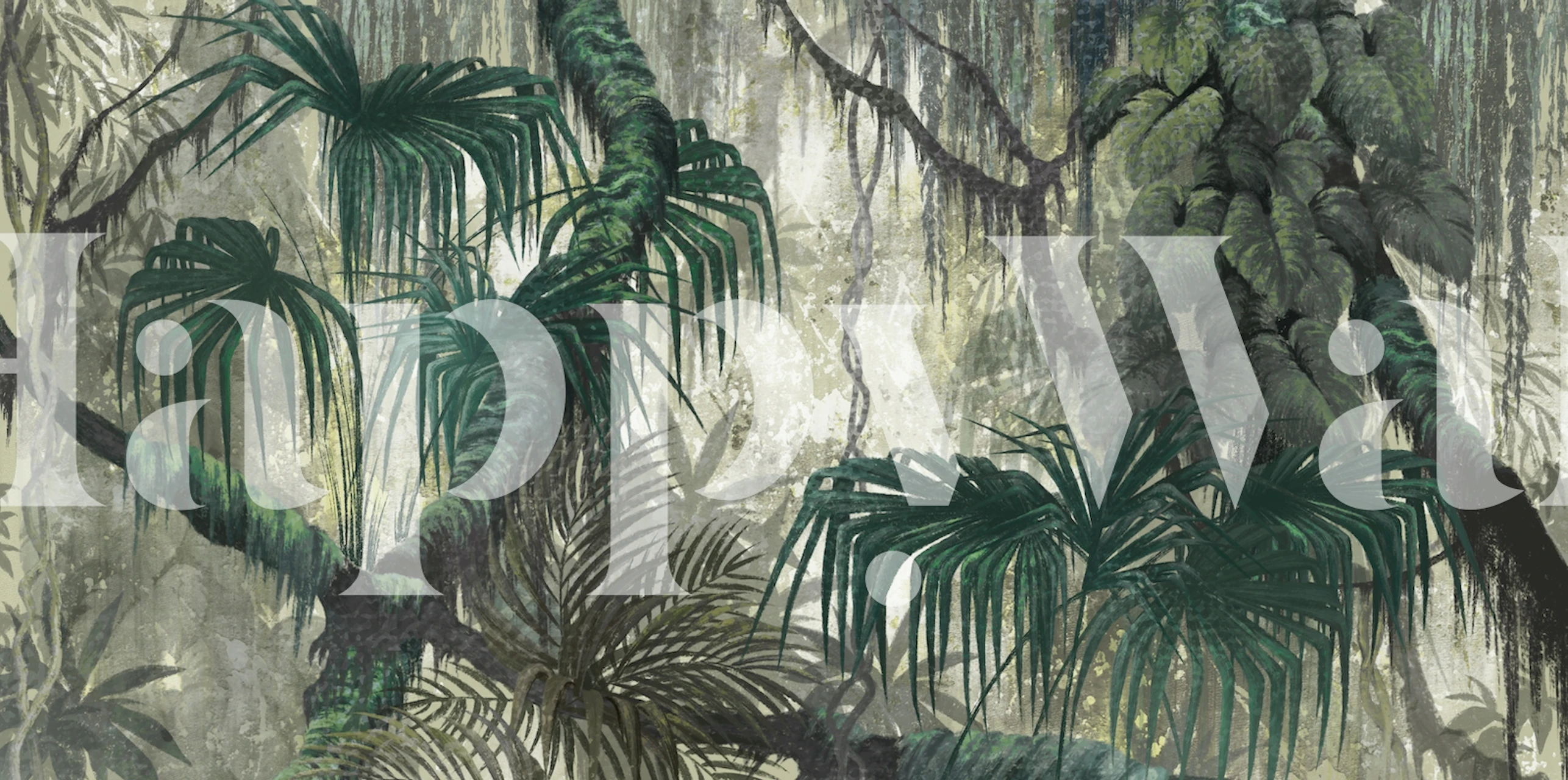 Tropical jungle art II in einem Zimmer