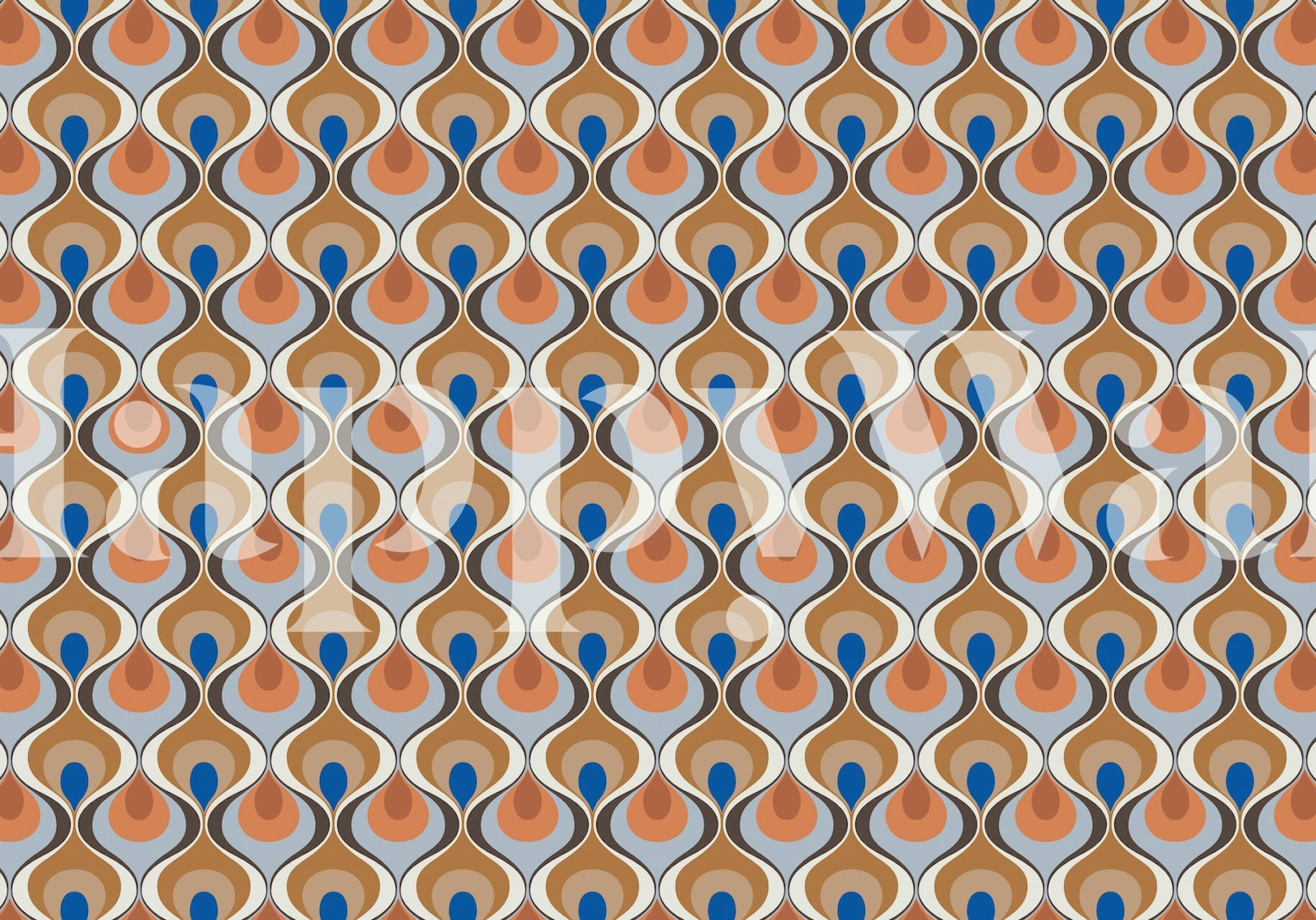 Retro Mood 21 wallpaper design in a room