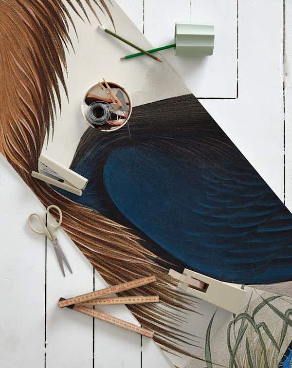 Vintage Tropical Birds papiers peint roll