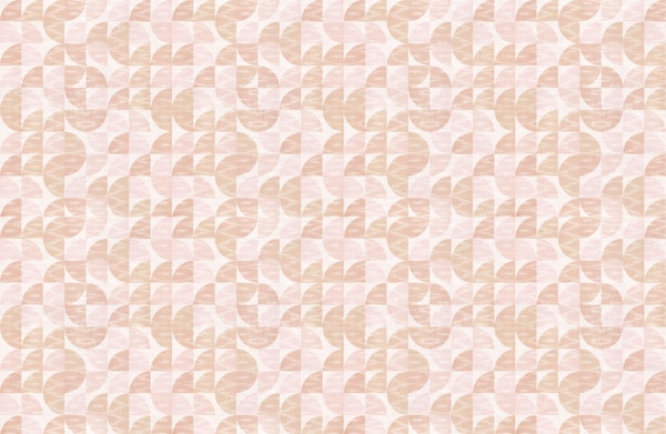 Mid century retro geometric - pink