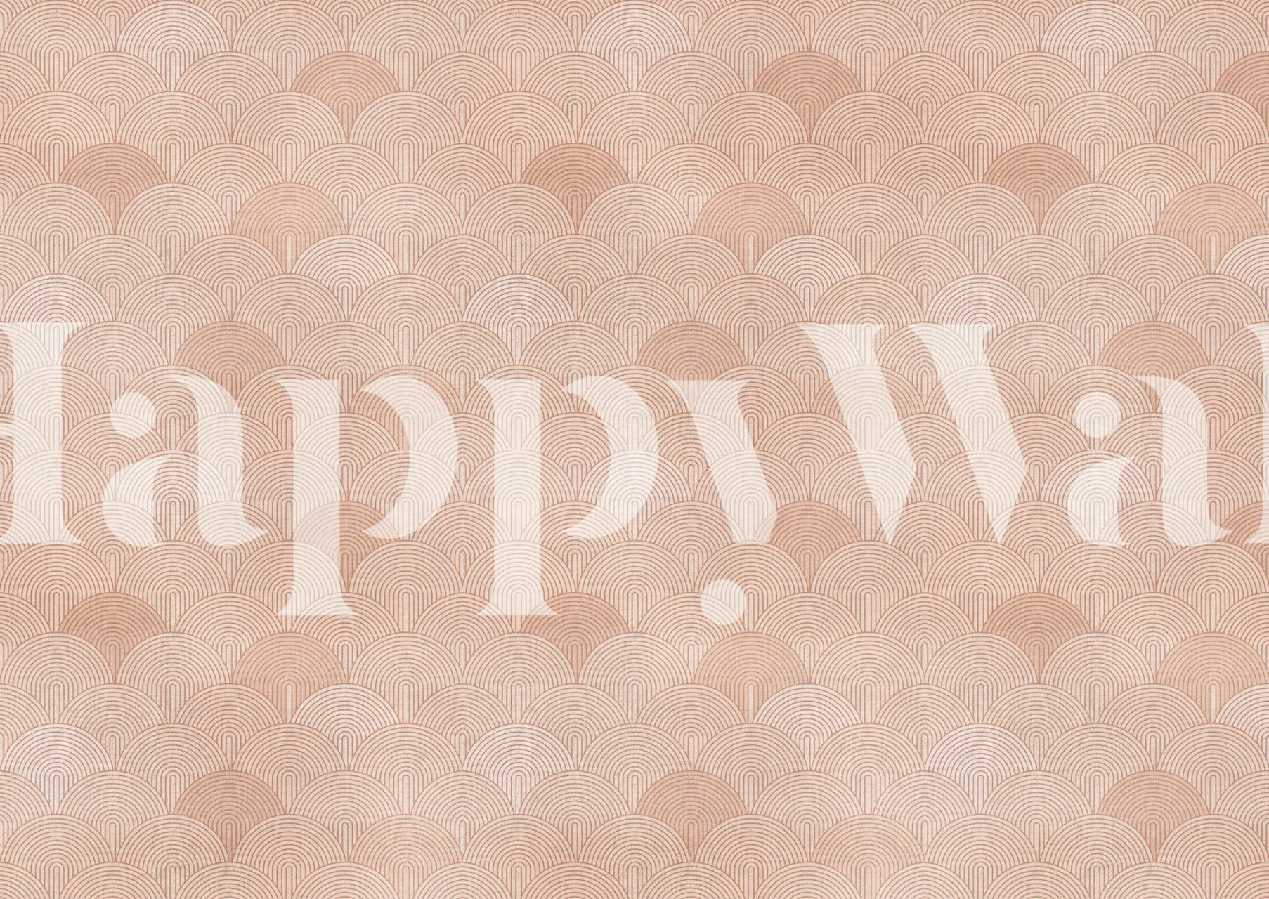 Retro Blush geo arches tapet i et rum