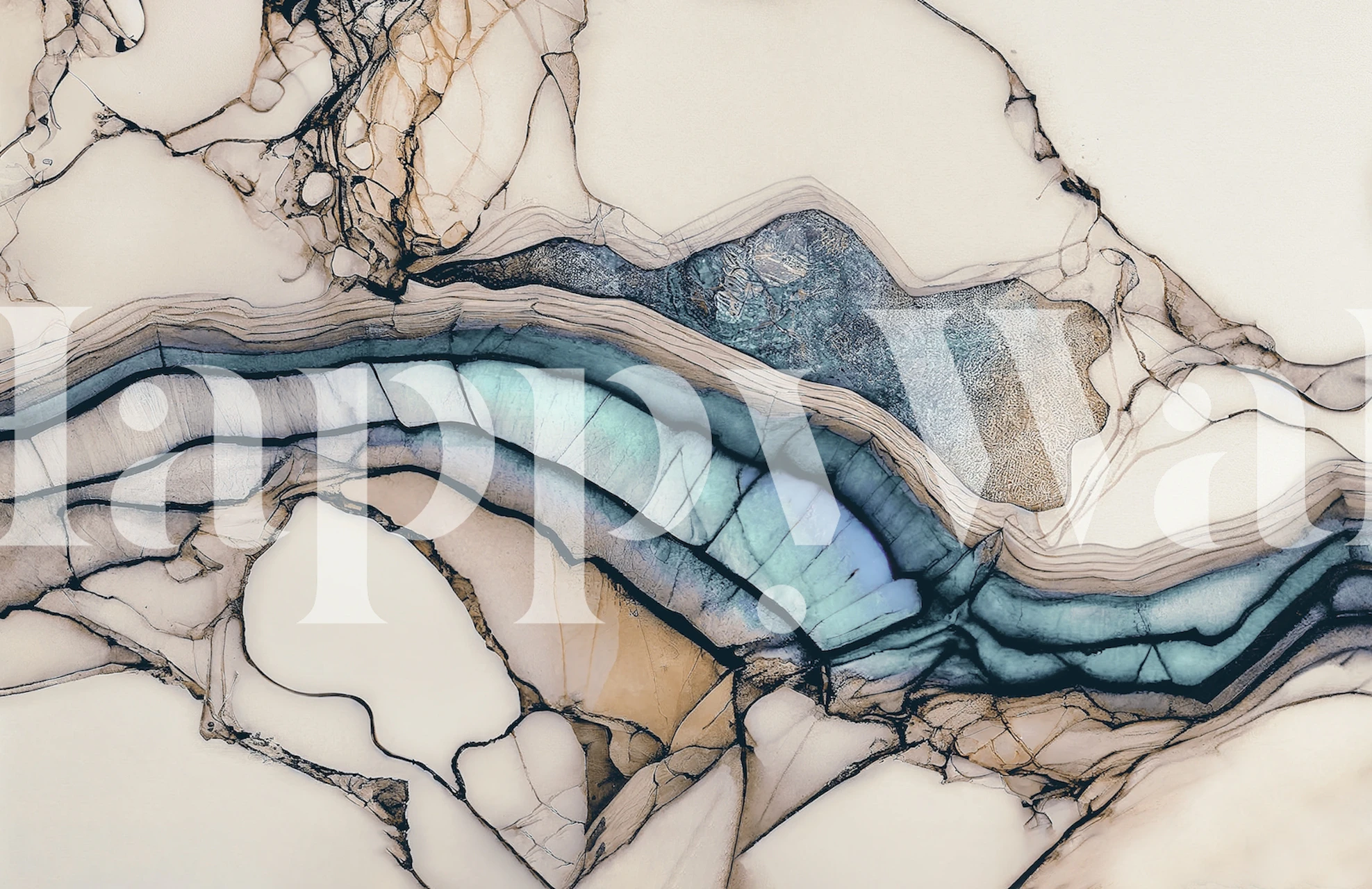 Tapeta Eclectic Luxury Stone Mix w wnętrzu