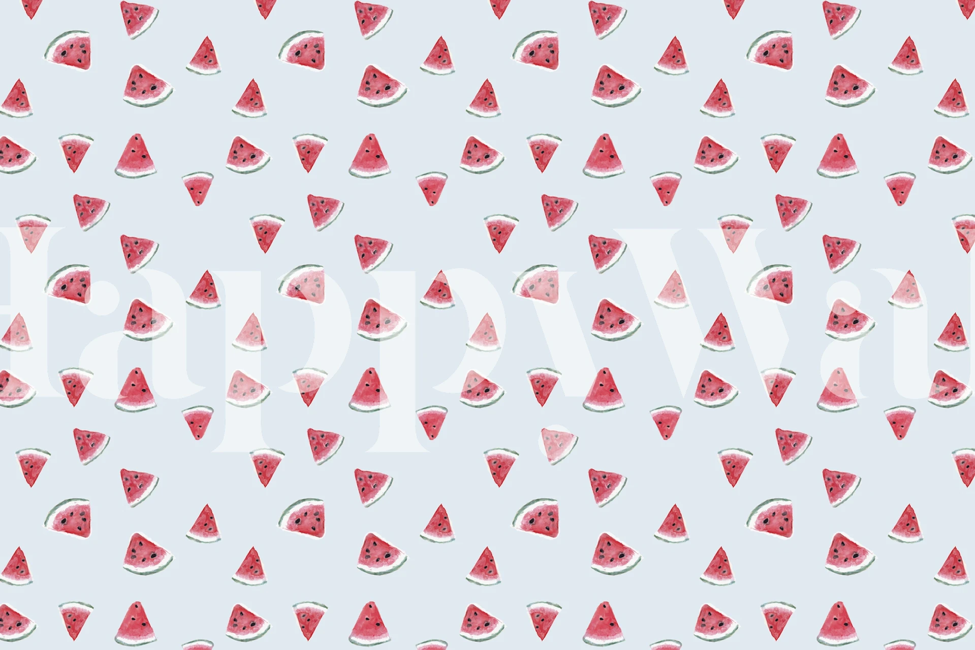 Melon dance wallpaper in a stylish room