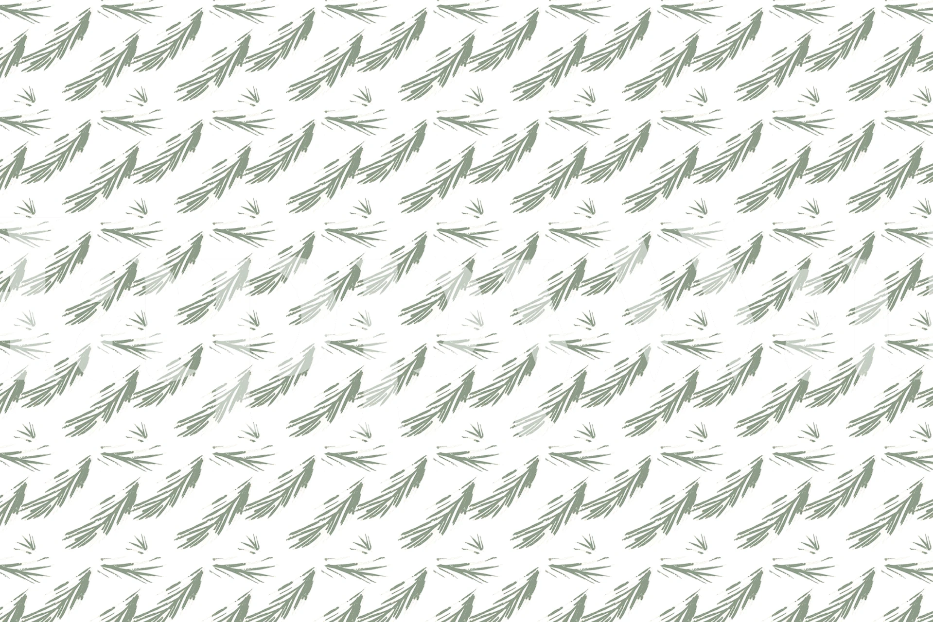 Tropical palm leaf pattern in green on a white background wallpaper