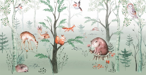 Green forest animals