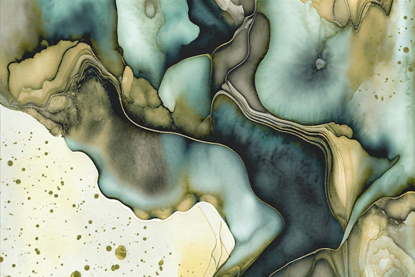 Green Watercolor Flow