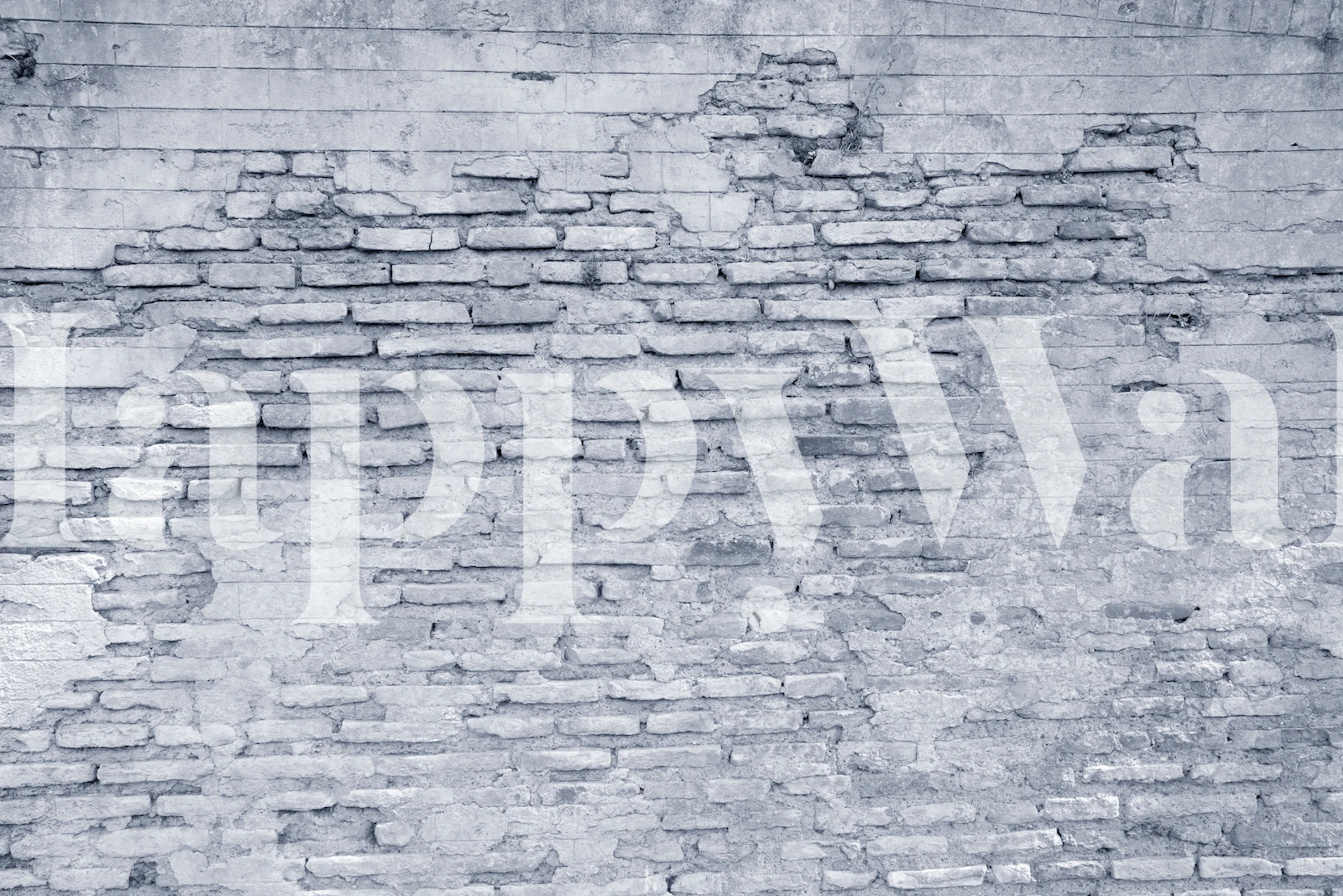 Rustic Roman Brick Wall 3 wallpaper in a room