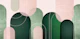 Abstract Archways Pink Green