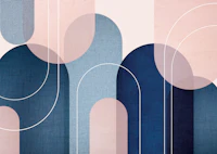 Abstract Archways Pink Blue tapetas