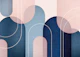 Abstract Archways Pink Blue
