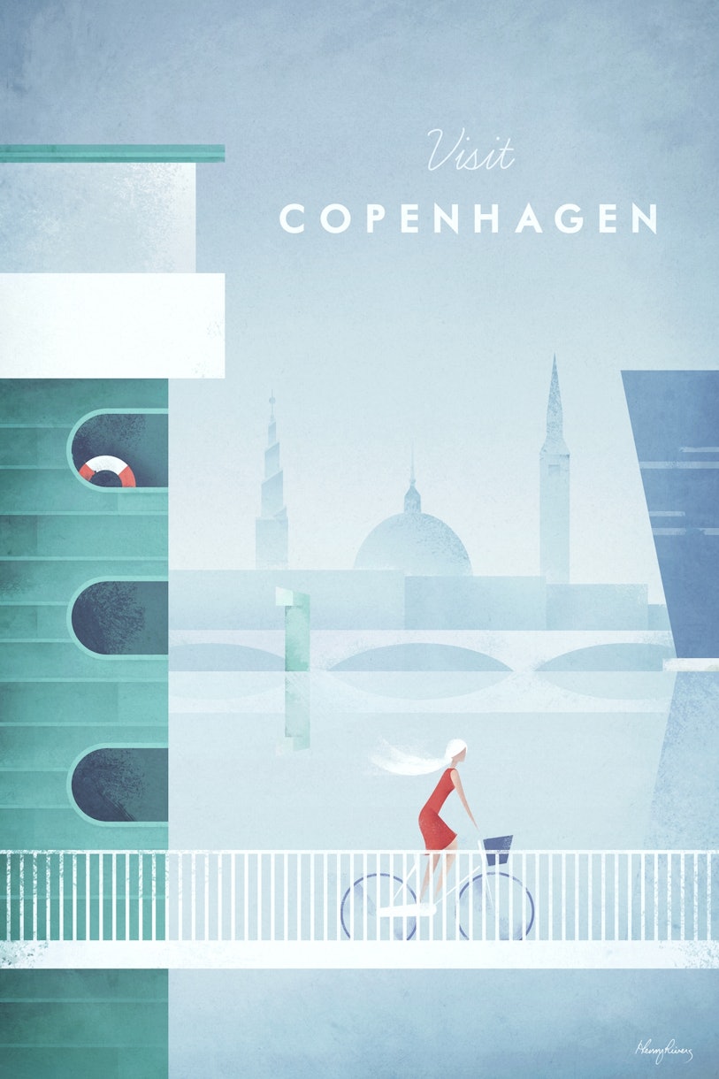 Copenhagen Travel Poster wallpaper - Happywall