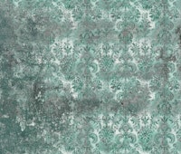 Grunge Damask Wall Viridian papiers peint