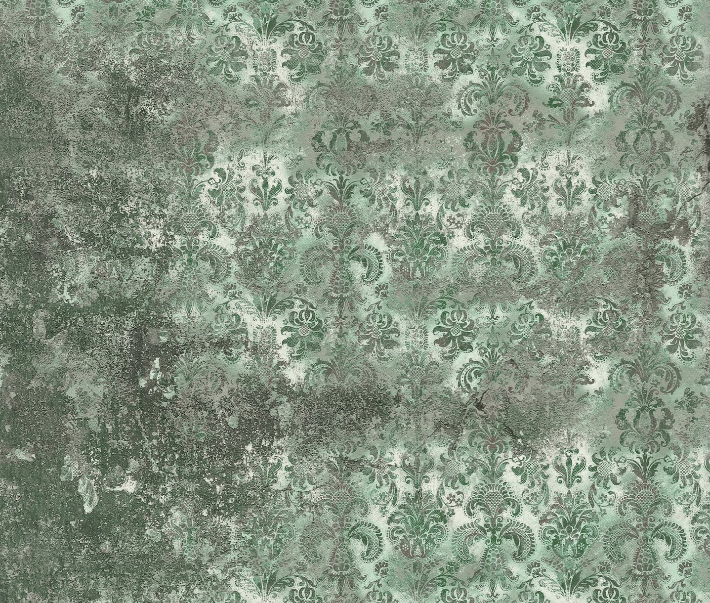 Grunge Damask Wall Hunter wallpaper - Happywall