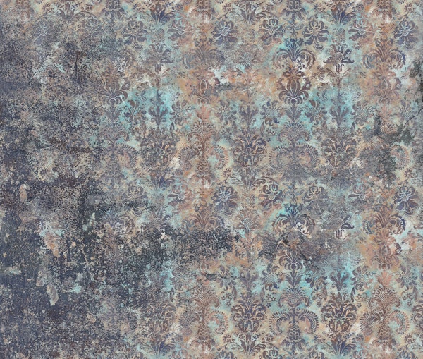 Grunge Damask Wall Desert Sky