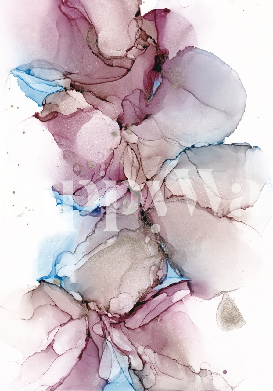 Papier peint Tender silk dans une pièce moderne