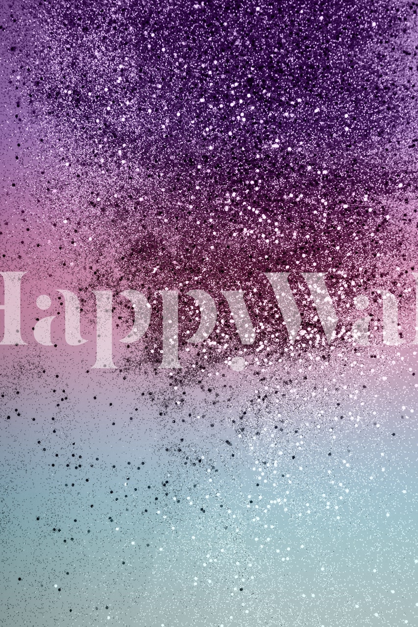 Unicorn Girls Glitter 6b wallpaper in a room