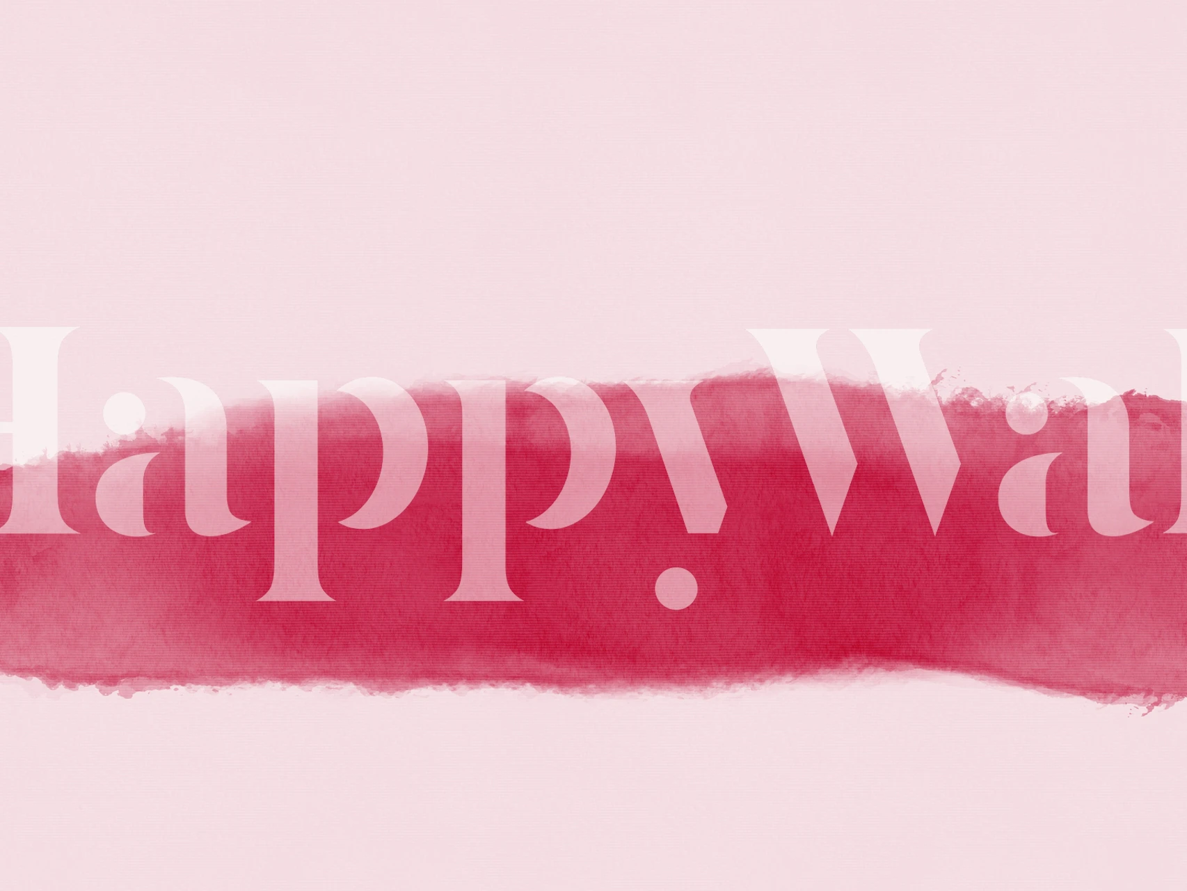 Veggmaleri i japansk stil med en levende Viva Magenta-akvarellstrek