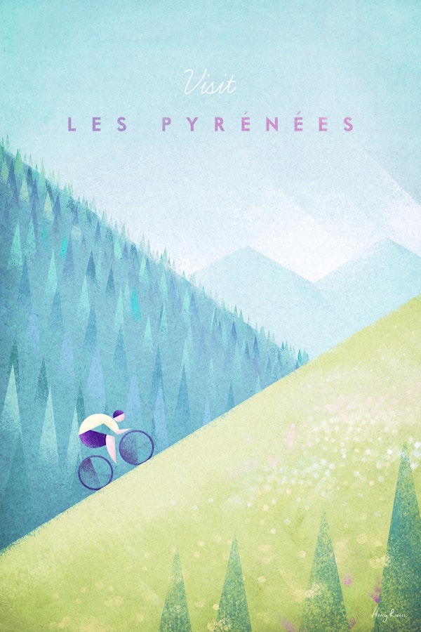 Pyrenees Travel Poster