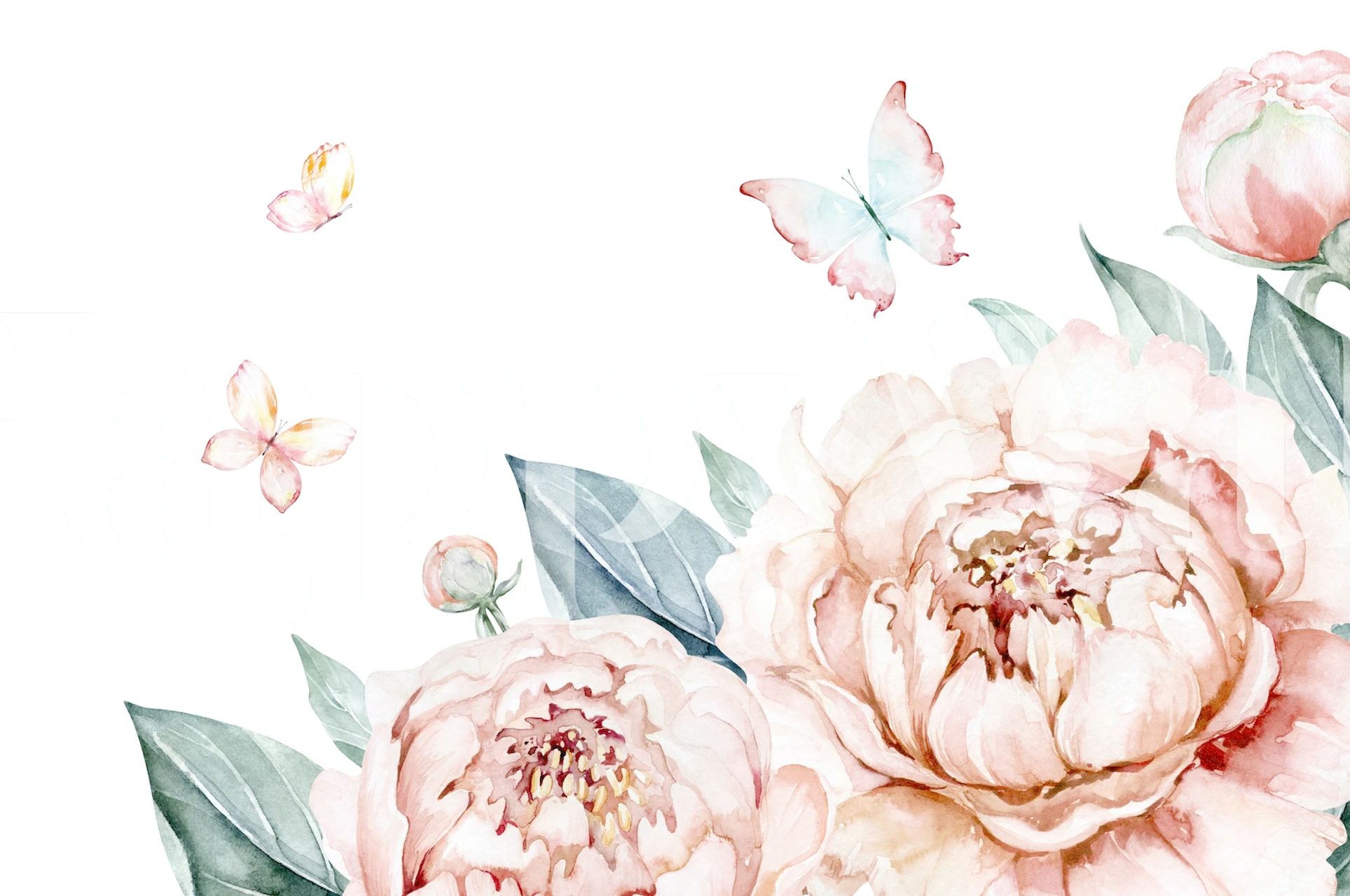 Kids room flowers behangontwerp