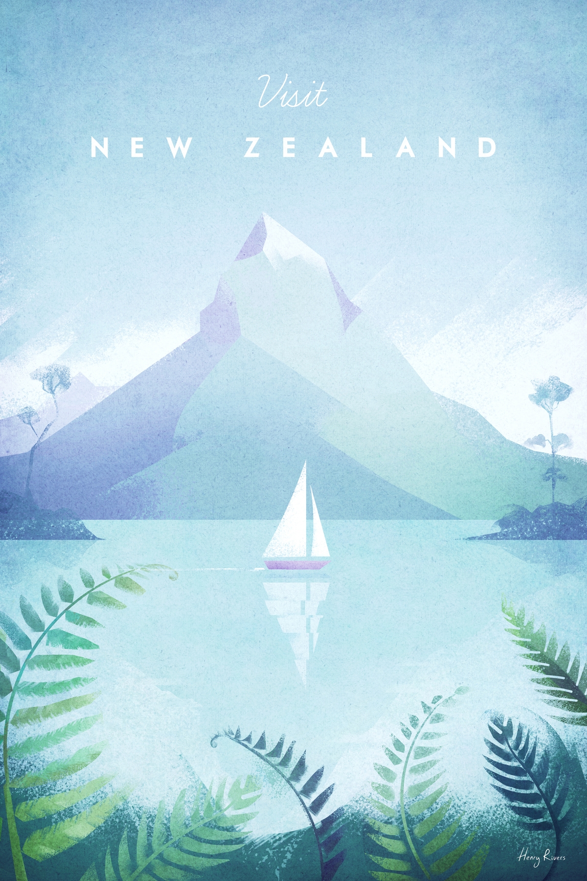 New Zealand Travel Poster Wallpaper Happywall 0784