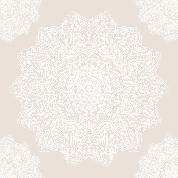 Serenity Lace Mandala Beige