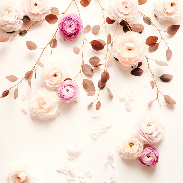 Flower Wall Creme 2 by MS