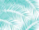 Soft Turquoise Palm Leaves 1a