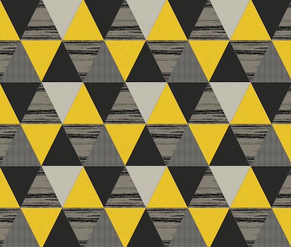 Triangles Yellow Black Grey
