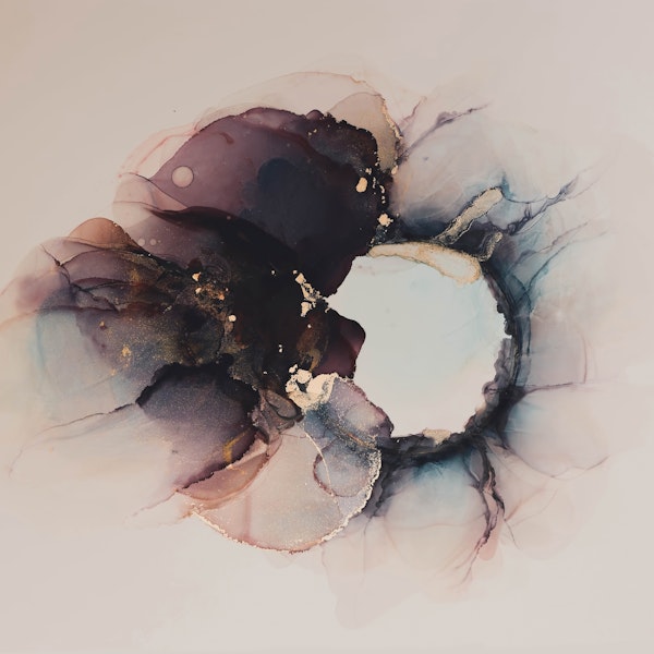 Abstract Pink Gold Marble