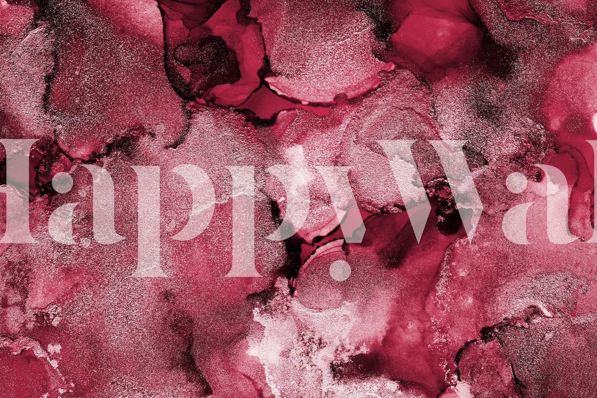 Viva Magenta wallpaper design in a room