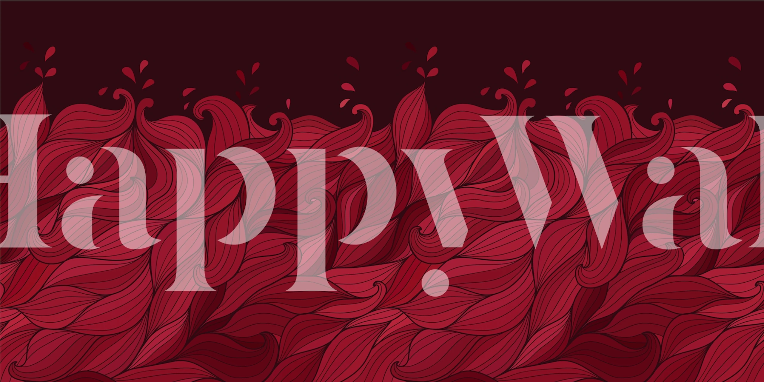 Viva Wave Printable Mural: Magenta Waves Wallpaper Design