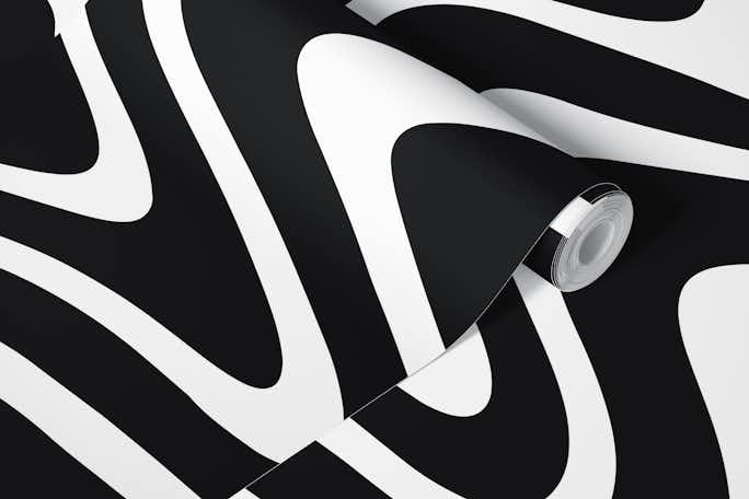 Black And White Op-Art 2wallpaper roll