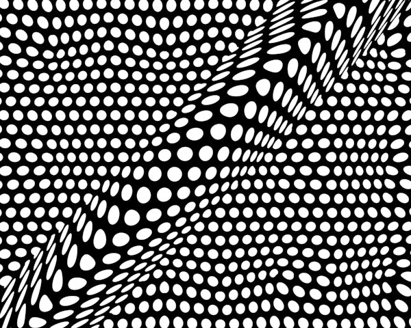 Black And White Dots Op-Art