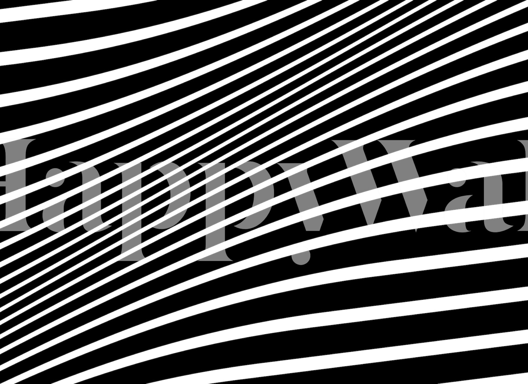Black and white retro op-art wallpaper design