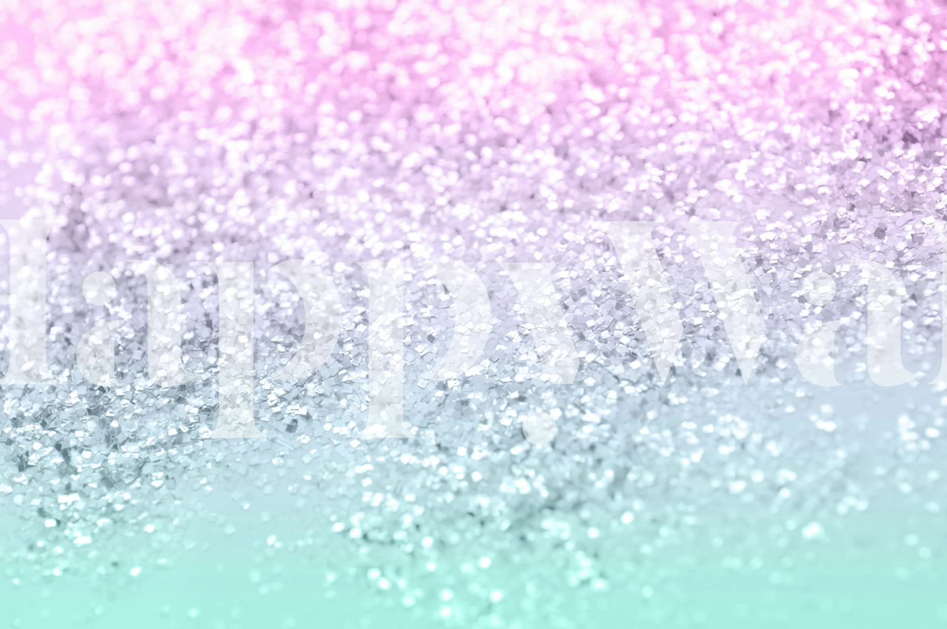 Mermaid Girls Glitter 1a wallpaper in a room