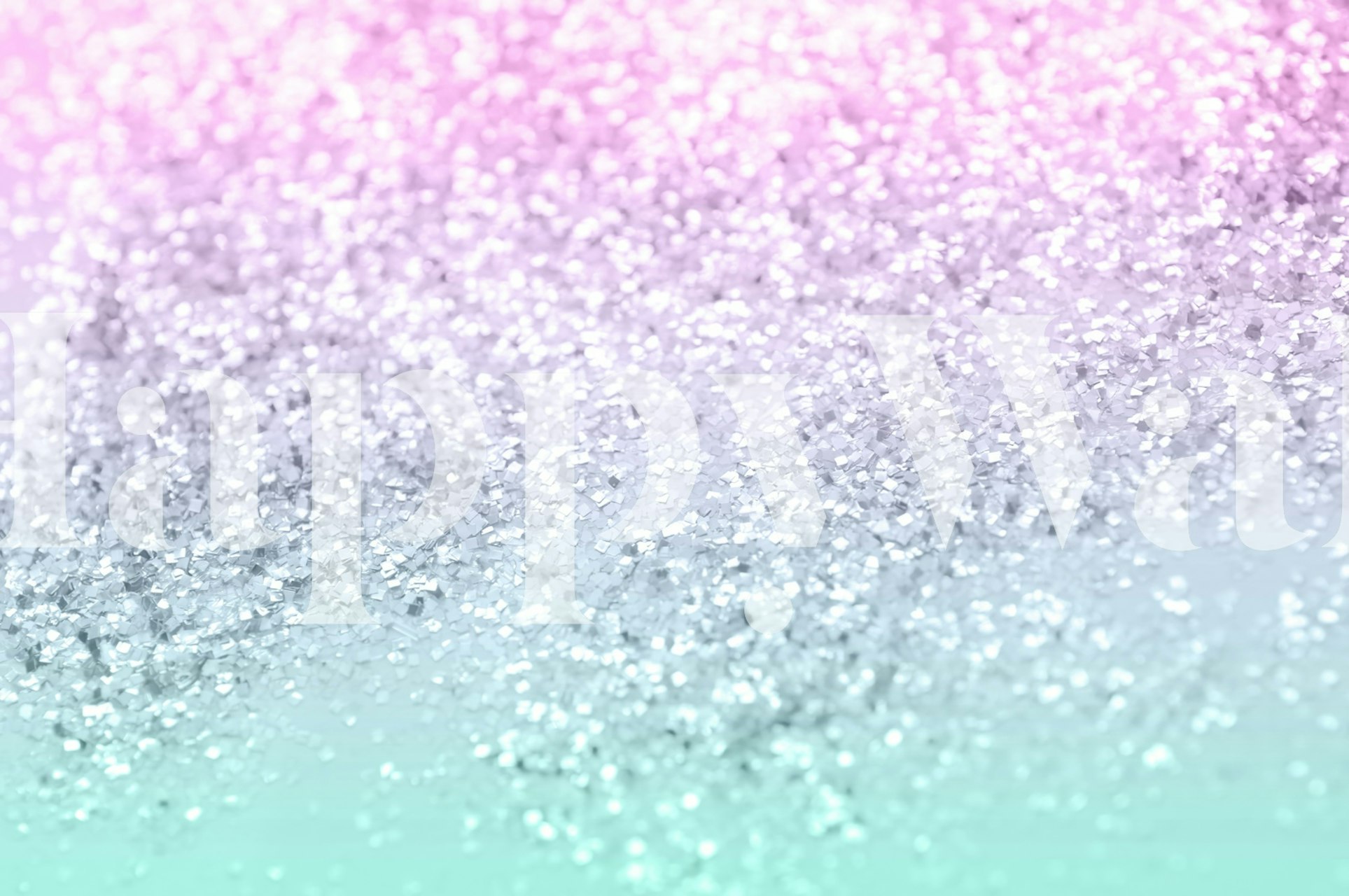 Mermaid Girls Glitter 1a tapetti huoneessa