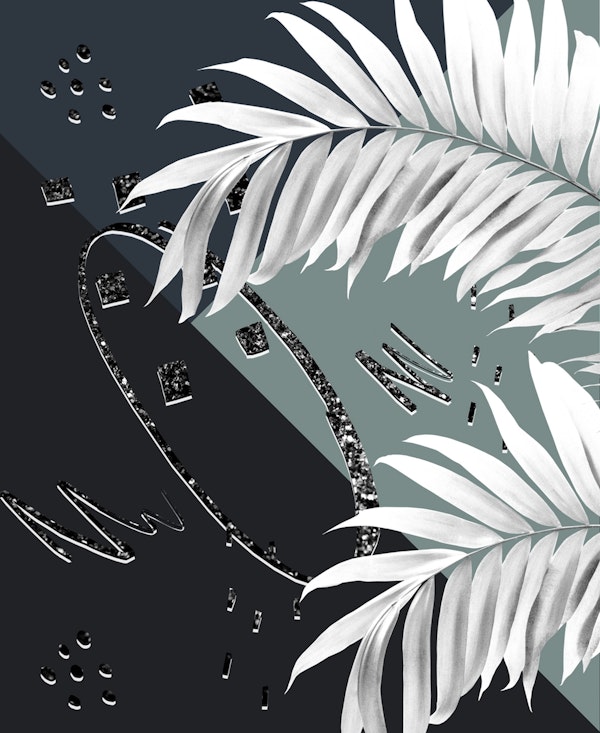 Palms  Abstract Glitter 2