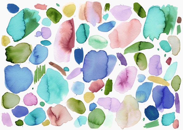 Color joy watercolor Blue