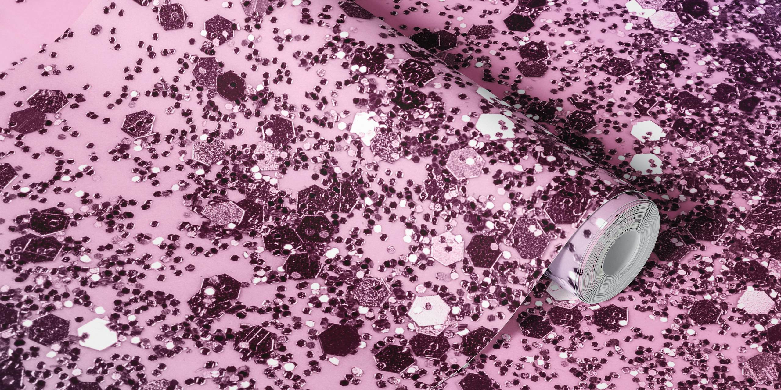 Unicorn Girls Glitter papel pintado en una habitación