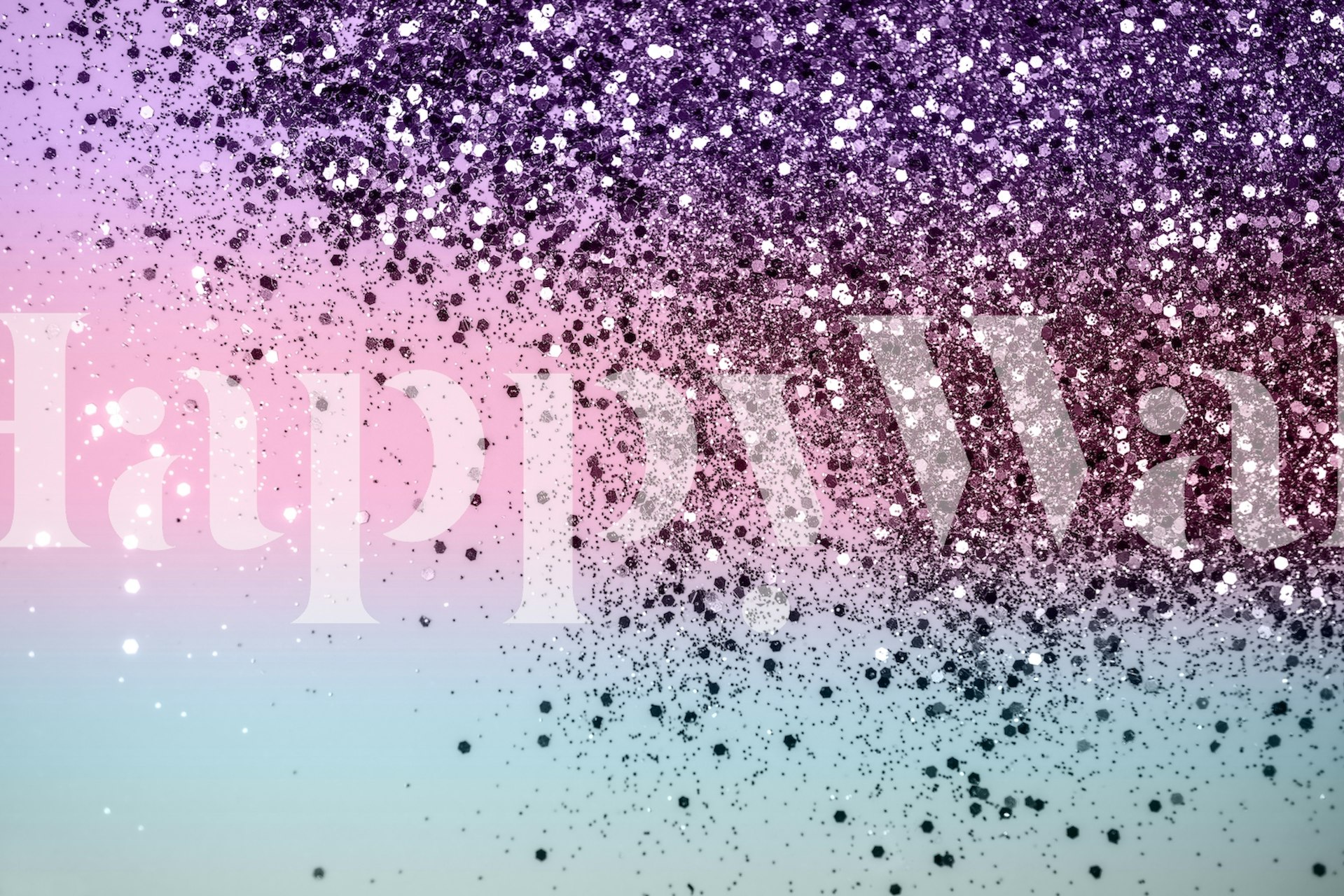 Unicorn Girls Glitter papel pintado en una habitación