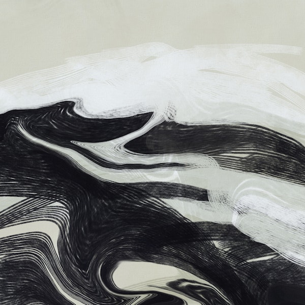 Landscape abstract black white